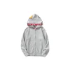 BAPE Shark Full Zip Double Hooded Hoodie White