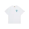 BAPE A Bathing Ape Blue Logo T Shirt White
