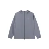 Burberry Zipper Gray Hooded Hoodie Jacket