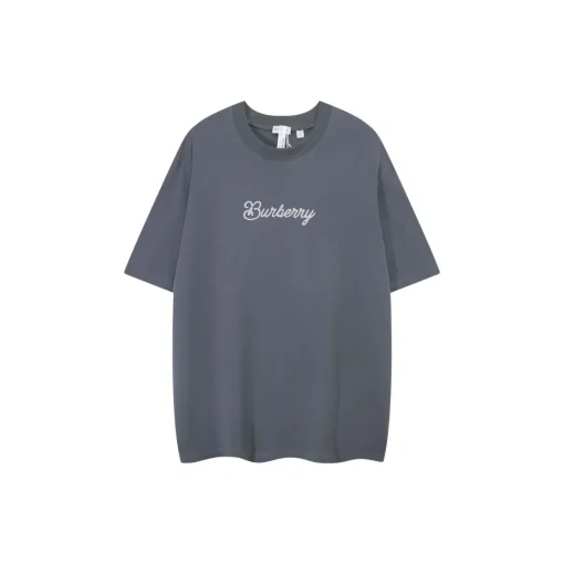 Burberry Wordmark T Shirt Magnet Deep Gray