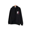 Burberry Hoodie Black With Red B Text Logo