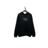 Burberry Hooded Hoodie Black With Center Monogram
