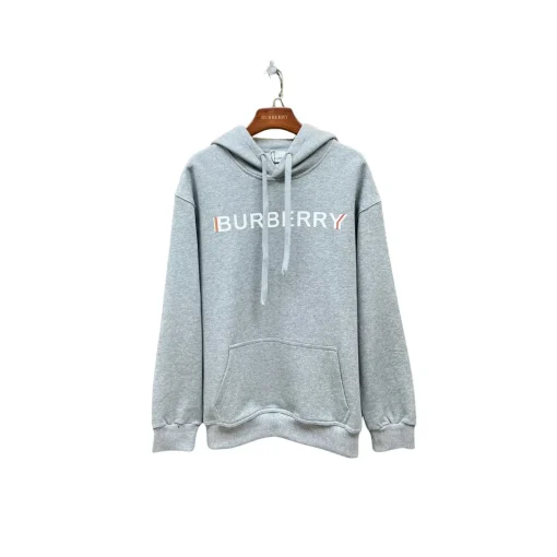 Burberry Hooded Hoodie Gray