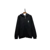 Burberry Zipper Hooded Hoodie Black