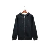 Burberry Zipper Hooded Hoodie Black