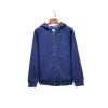 Burberry Zipper Hooded Hoodie Navy Blue