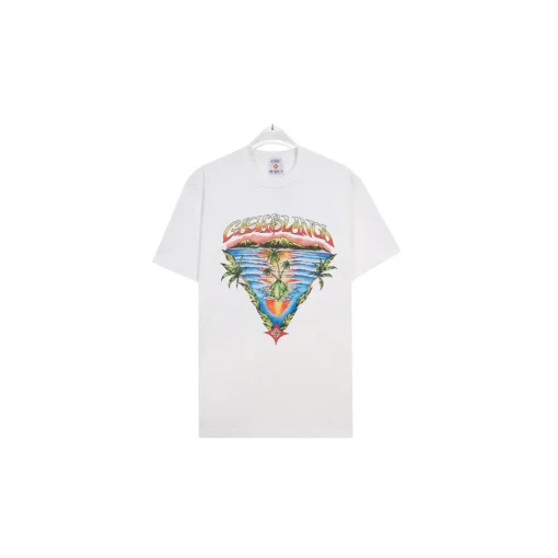 CASABLANCA Ocean Veiw T Shirt White