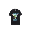 CASABLANCA Beyond Destiny Butterfly Printed T Shirt Black