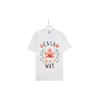 CASABLANCA Flower Logo Printed T Shirt White