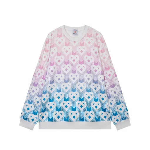 Casablanca 3D Monogram Pink And Blue Sweatshirt