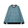 Casablanca Monogram Mohair Blend Crewneck Black Mint Green Sweatshirt