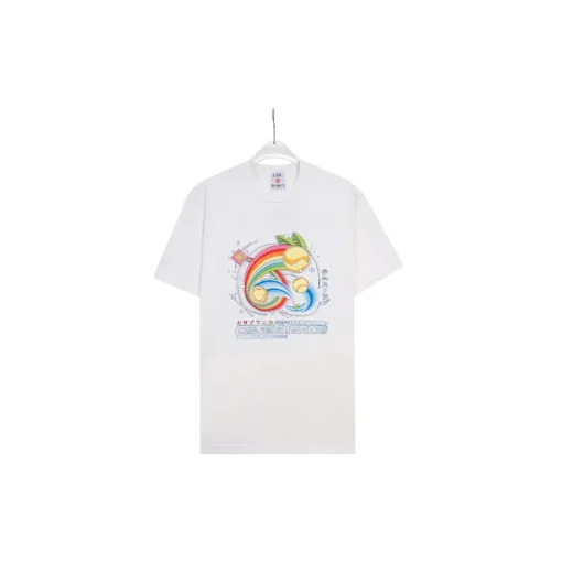 CASABLANCA Three Ball Monogram T Shirt White