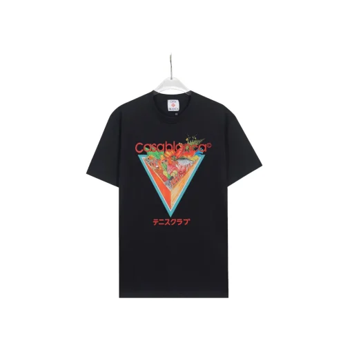 CASABLANCA Triangle Monogram T Shirt Black