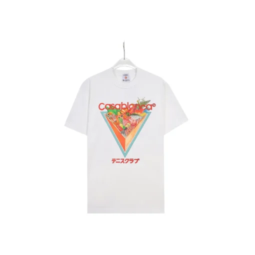 CASABLANCA Triangle Monogram T Shirt White