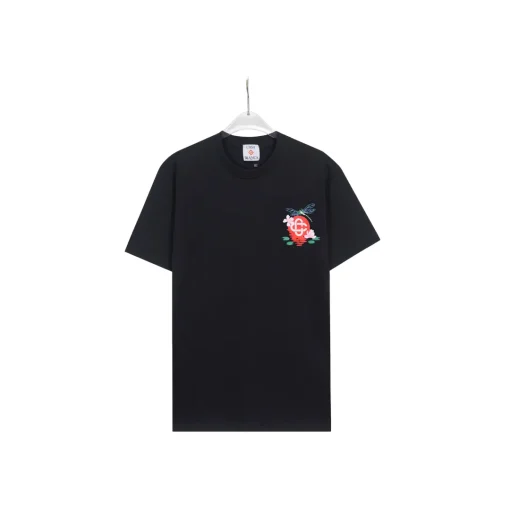 CASABLANCA Logo With Design T Shirt Black