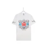 CASABLANCA Flower Monogram With Design T Shirt White