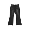 Gallery Dept. Black Flared Jeans Frayed Hem