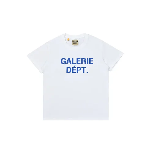 GALLERY DEPT. Blue Logo T Shirt White