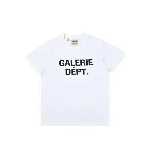 GALLERY DEPT. Black Logo T Shirt White
