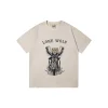 GALLERY DEPT. Lone Wolf Printed T Shirt Light Archival Off White