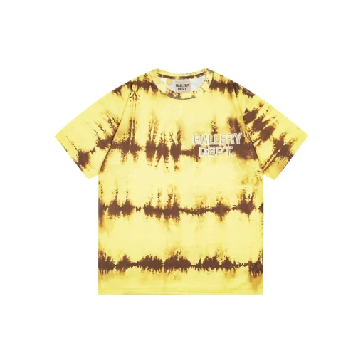 GALLERY DEPT. Tokyo Souvenir Mojave Classic Tie Dye T Shirt Yellow