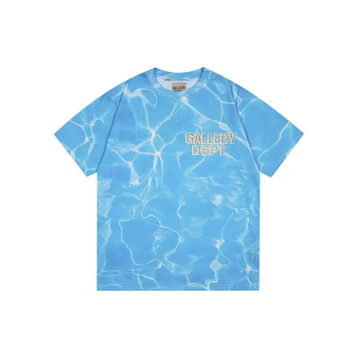 GALLERY DEPT. T Shirt Souvenir Ocean Baby Blue Tie Dye