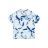 GALLERY DEPT. Exploited T Shirt White With Blue Tie Dye