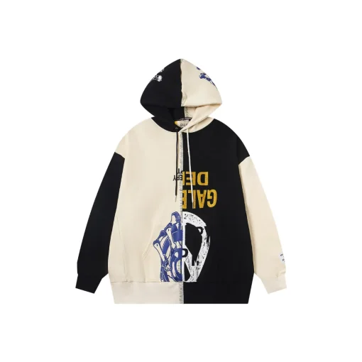 Gallery Dept. Retouche Two Faced Hoodie Black And Off White