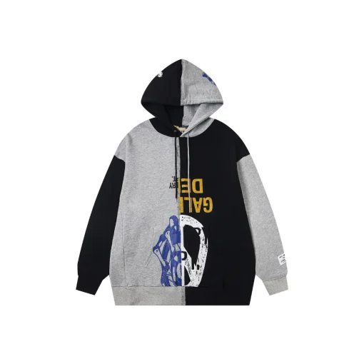 Gallery Dept. Retouche Two Faced Hoodie Black And Gray