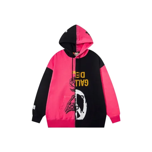 Gallery Dept. Retouche Two Faced Hoodie Black And Purple