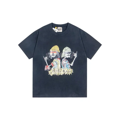 GALLERY DEPT. Tokyo Souvenir Skelliton Design T Shirt Light Black