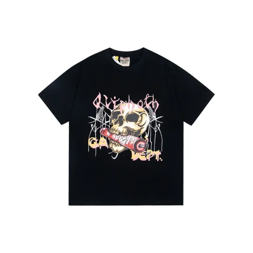 GALLERY DEPT. Tokyo Souvenir Skull Design T Shirt Black
