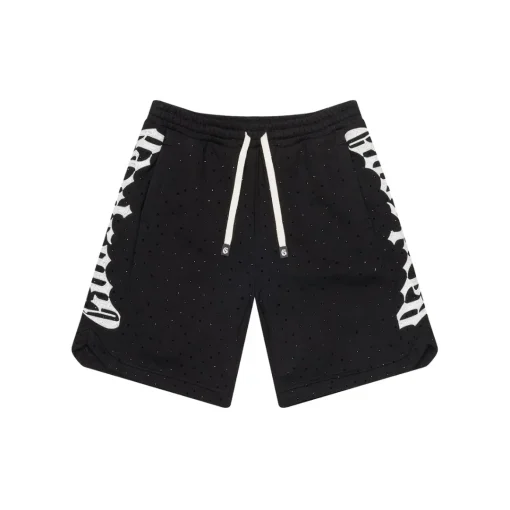 Fear of God Essentials Shorts Black With Monogram Text Printed