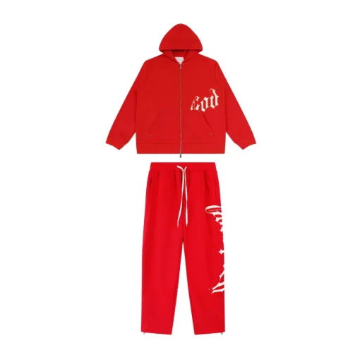 Fear Of God ESSENTIALS Tracksuit Set Red