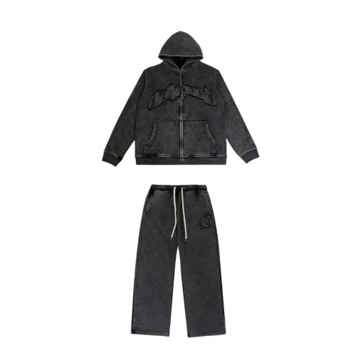 Fear Of God ESSENTIALS Denim Tracksuit Set Black