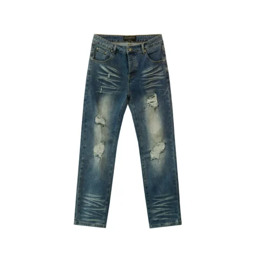 ESSENTIALS FEAR OF GOD Jeans Pant Washed Denim Blue Gray