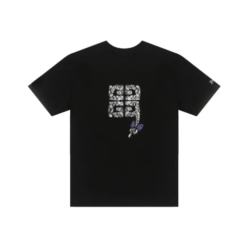 Givenchy Black T-Shirt With 4G Braid Print