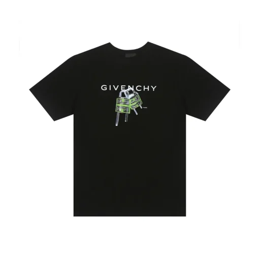 Givenchy Black T-Shirt With Monogram Design