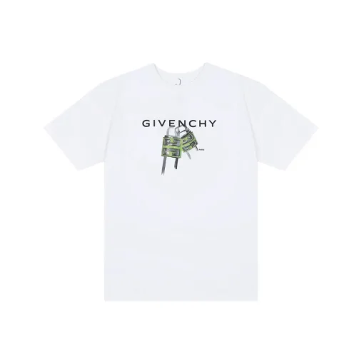 Givenchy White T-Shirt With Monogram Design