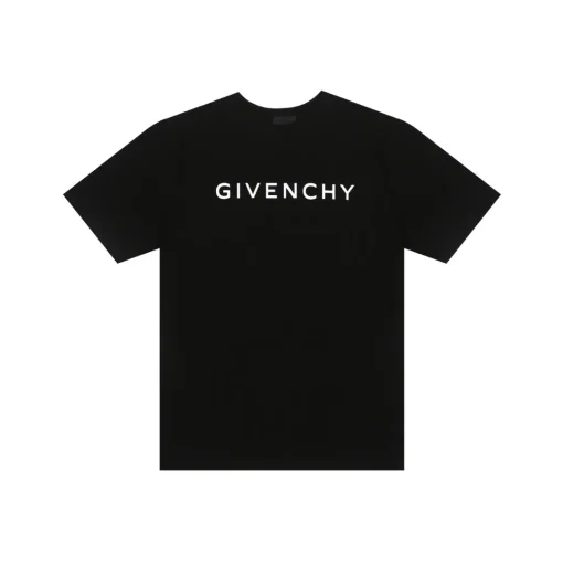 Givenchy T-Shirt Black With Text Logo Design