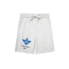 Givenchy White Short With Blue Logo Monogram