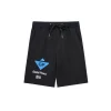 Givenchy Black Short With Blue Logo Monogram