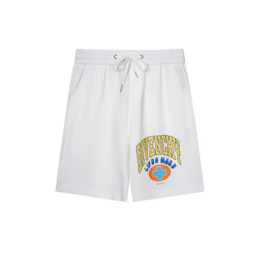 Givenchy White Short With Logo Monogram