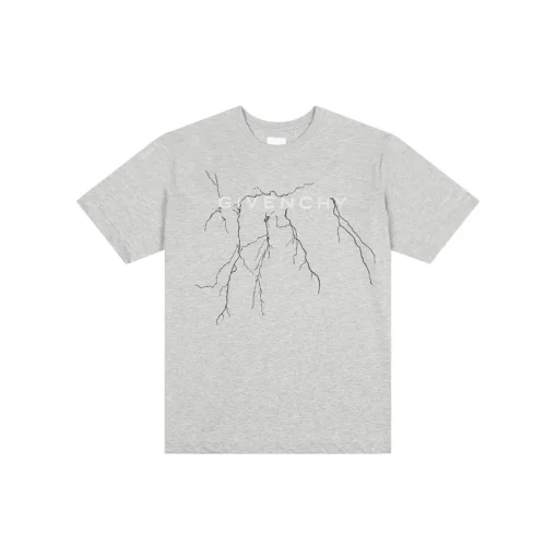 Givenchy T Shirt Gray With Lighting Effect
