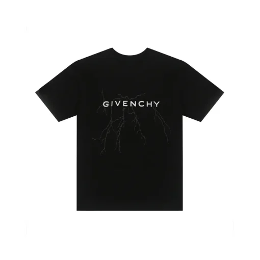 Givenchy T Shirt Black With Lighting Effect