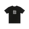 Givenchy T Shirt Black With Monogram Logo Star Embosed