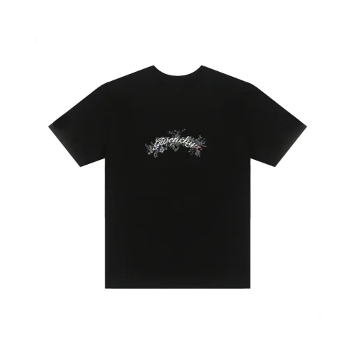 Givenchy T Shirt Black Logo On The Chest