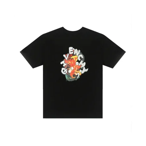 Givenchy T Shirt Black With Graphic Print Design