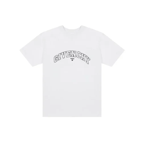Givenchy T Shirt White Logo Design