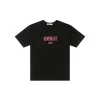 Givenchy Paris Red Logo T Shirt Black